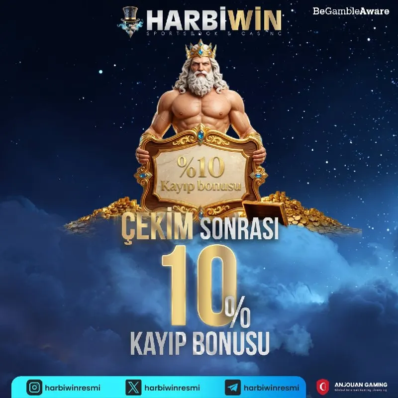 Harbiwin Telegram: 🎄 👽👽👽 ÇEKİM SONRASI KAYIP BONUSU FIRSATI ✅ Harbi'den ödenen çekimin için…