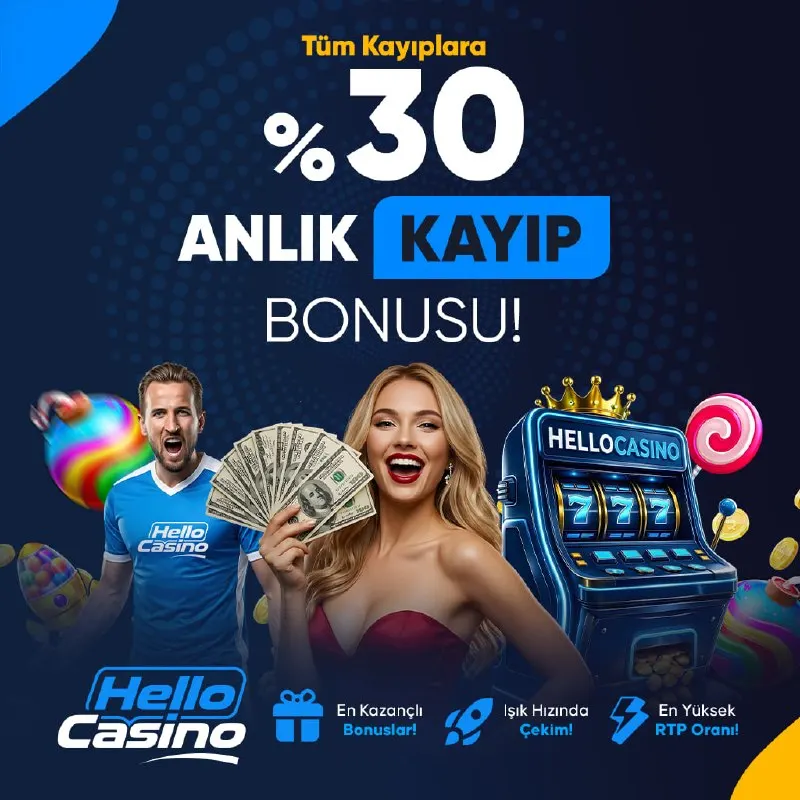 Hellocasino Telegram: ❎Olası Kayıplarınızda 🥰🥰🥰 🥰🥰🥰 Yanınızda ⚽️ Burada KAYBETMEK YOK !🎰 🏆Sabit Oran…