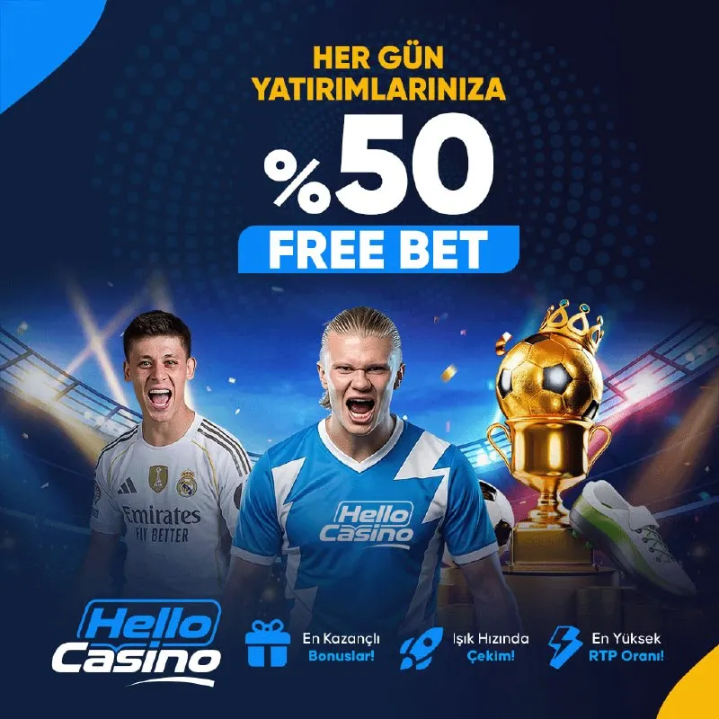 Hellocasino Telegram: 🌟🌟🌟 🌟🌟🌟’da Güne Ekstra Kazançla Başla 🔴1️⃣.0️⃣0️⃣0️⃣₺ ve Üzeri Yatırımlara…