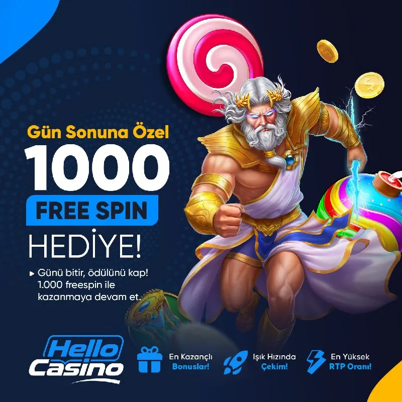 Hellocasino Telegram: 🌟🌟🌟 🌟🌟🌟’ 'da Bir Gün Değil Her GÜN ! 🎰 Kazanan Sen Ol!🎰 🎁Gün Sonu Hesabına…
