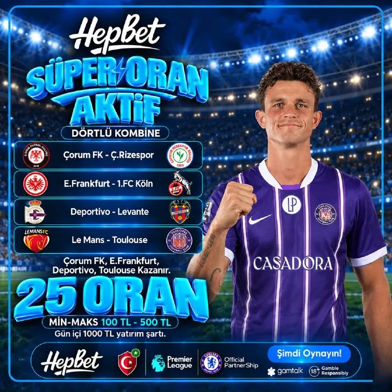 Hepbet Telegram: 🔥 HEPBET'TE ÖZEL ORAN HEYECANI DEVAM EDİYOR! ⚽️ Çorum FK 🆚 Ç.Rizespor ⚽️…