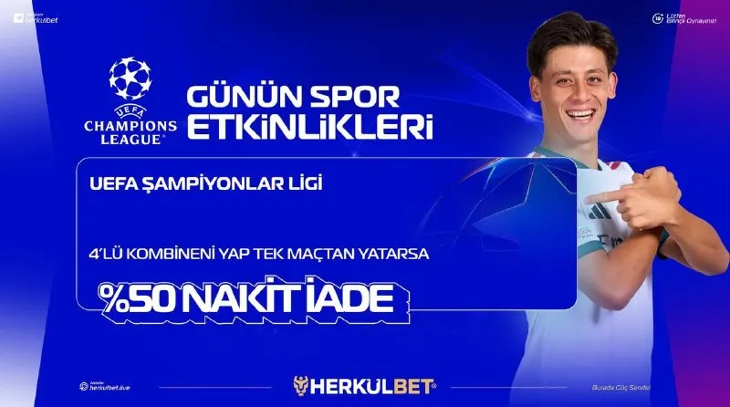 Herkülbet Telegram: 🥳 Ş𝗮𝗺𝗽𝗶𝘆𝗼𝗻𝗹𝗮𝗿 𝗟𝗶𝗴𝗶 • 𝗞𝗼𝗺𝗯𝗶𝗻 𝗚𝗲𝗰𝗲𝘀𝗶 4 maçı seç. Kombinini kur. Tek maç bozarsa…