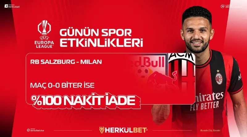 Herkülbet Telegram: 💸 %𝟭𝟬𝟬 𝗡𝗔𝗞𝗜̇𝗧 𝗜̇𝗔𝗗𝗘 | 𝗥𝗜̇𝗦𝗞 𝗕𝗜̇𝗭𝗗𝗘!🫵 RB Salzburg vs Milan 90 dakika golsüz…