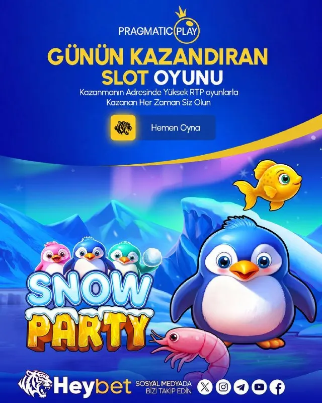 Heybet Telegram: 🐧 GÜNÜN SLOT OYUNU: SNOW PARTY! ❄️ 🎰 Snow Party ile buz gibi bir oyun…