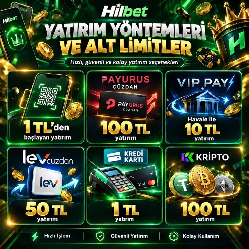 Hilbet Telegram: ⚠ HİLBET’TE YATIRIM ARTIK ÇOK DAHA KOLAY Hızlı, güvenli ve birbirinden farklı…