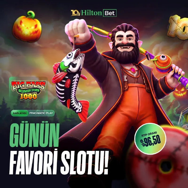 Hiltonbet Telegram: 🎃 GÜNÜN KAZANDIRAN SLOT OYUNU SENİ BEKLİYOR! 🎃 🎣 Big Bass Halloween Splash 1000…