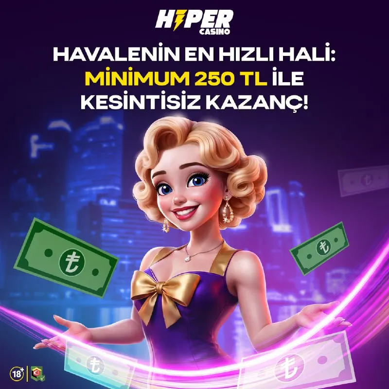 HiperCasino Telegram: 🚀 Minimum Limit, Maksimum Hız! 🤑 HiperCasino'da 250 TL havale fırsatıyla…