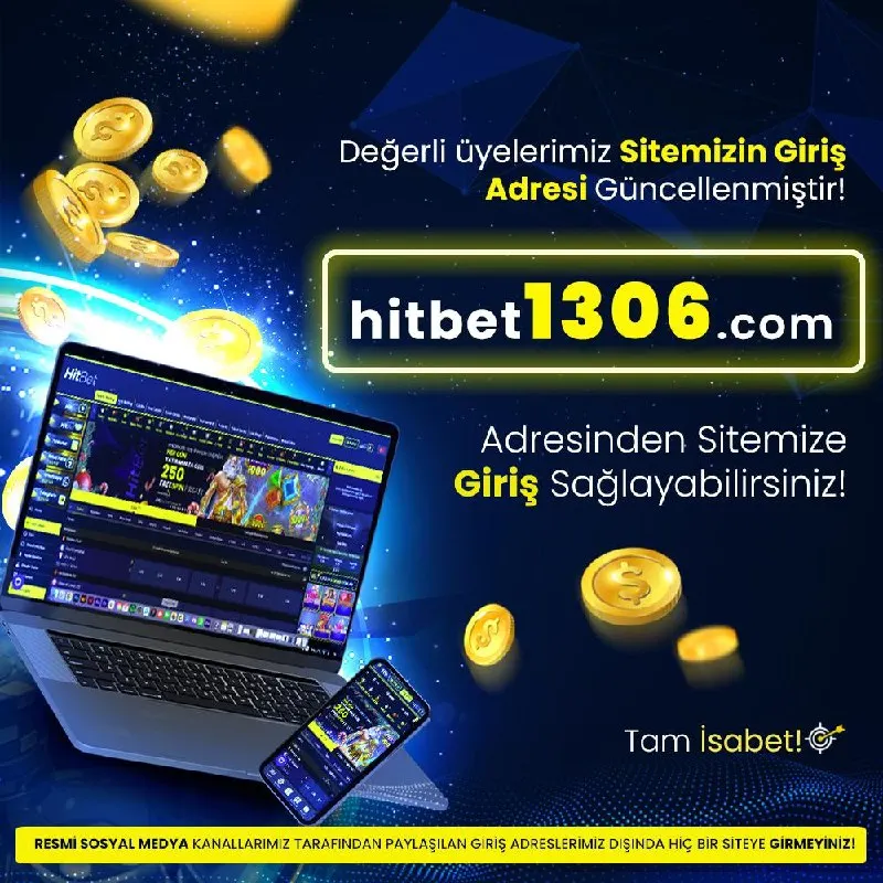 Hitbet Telegram: 🔔 Değerli üyelerimiz site adresimiz www.hitbet1306.com olarak güncellenmiştir…