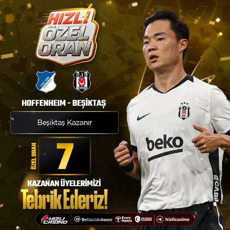 Hızlı Casino Telegram: ⚡️ HIZLI ÖZEL ORAN YİNE KAZANDIRDI! ⚡️ 🤑 7 Hızlı oran ile kazanan üyelerimizi…
