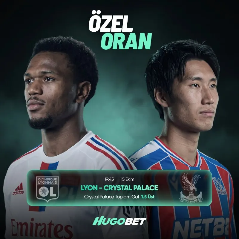 Hugobet Telegram: 💚 AVRUPA LİGİ EN İYİ ORANLARLA HUGOBET'TE! ⚽️LYON-CRYSTAL PALACE⚽️ Crystal…