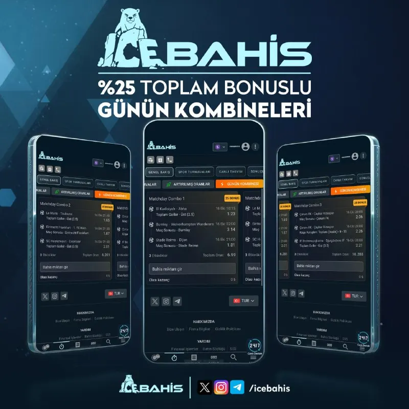 Icebahis Telegram: 🥶🎖🎖🎖 🔈 icebahis'ten %25 Toplam Bonuslu Günün Kombinesi! ⚡️ 🗓 16 Ekim kombine…