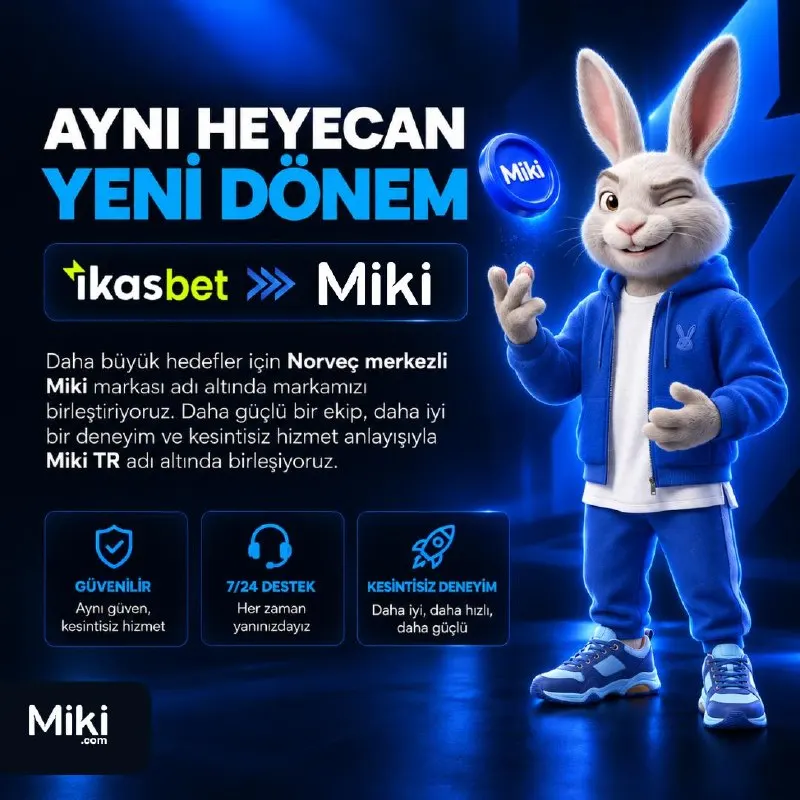 İkasbet Telegram: ⭐️AYNI HEYECAN, YENİ DÖNEM İkasbet ➡️ Miki Türkiye 🔄Sizlere daha iyi, daha…