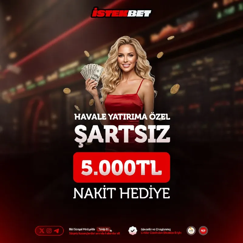 İstekbet Telegram: 😀😀😀😀🆕🆕 💲Havale İle Yatırımlara Özel Şartsız 5.000 TL Nakit Hediye İstekbet'te!💲…