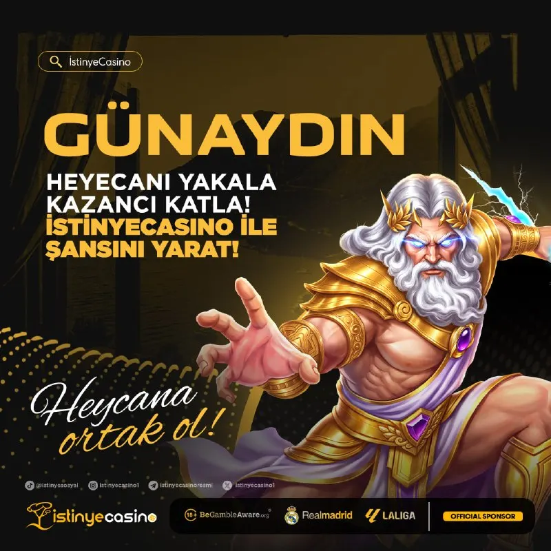 İstinye Casino Telegram: ☀️GÜNAYDIN ! 🦄BUGÜN ŞANSIN PEŞİNDEN KOŞ, FIRSATLARI YAKALA! ✅TÜM ÜYELERİMİZE…