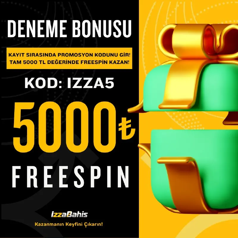 İzzabahis Telegram: 🔔 5.000 TL Deneme Bonusu! ⭐️ Promokod: IZZA5 ⚠️ Sevdiklerinizi İzzabahis'e…