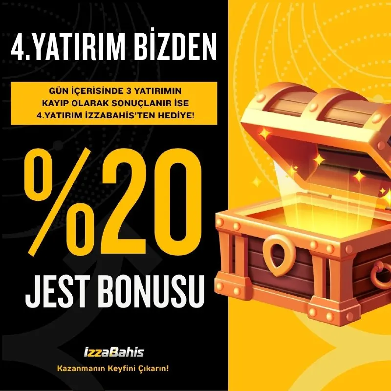 İzzabahis Telegram: 🚀 4. YATIRIMIN BİZDEN HEDİYE! 🔑 3 Yatırımın Üst Üste Kayıp İle Sonuçlanır İse…