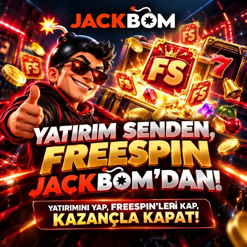 Jackbom Telegram: 🎰 Freespin yağmuru başladı, yatırımını yap, freespinleri patlat! 💥 🎁 Jackbom…