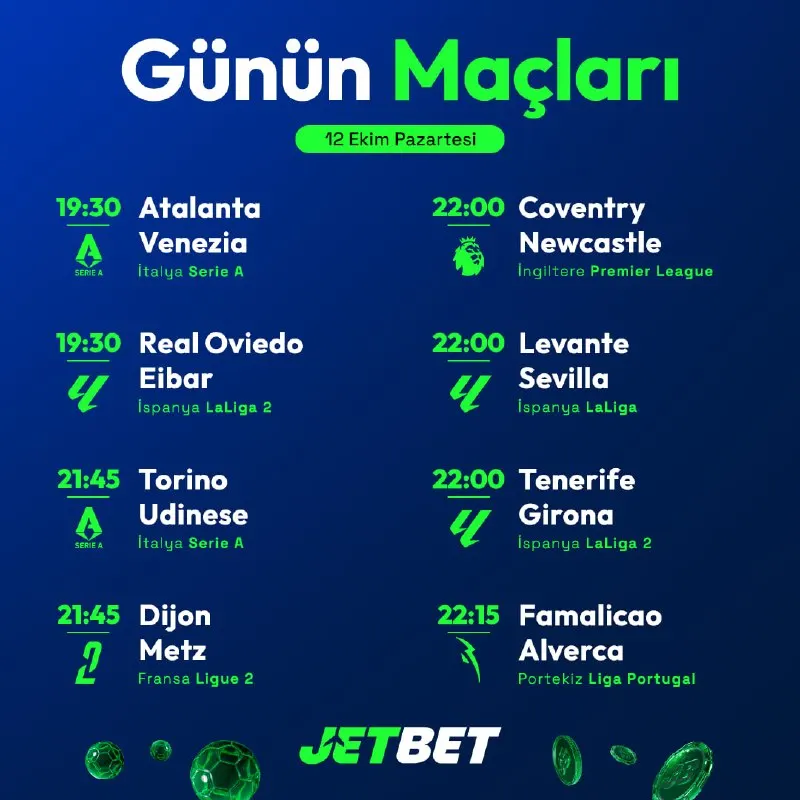 Jetbet Telegram: 🇪🇸 La Liga'da Levante ile Sevilla kozlarını paylaşıyor! Jetbet'in canlı bahis…