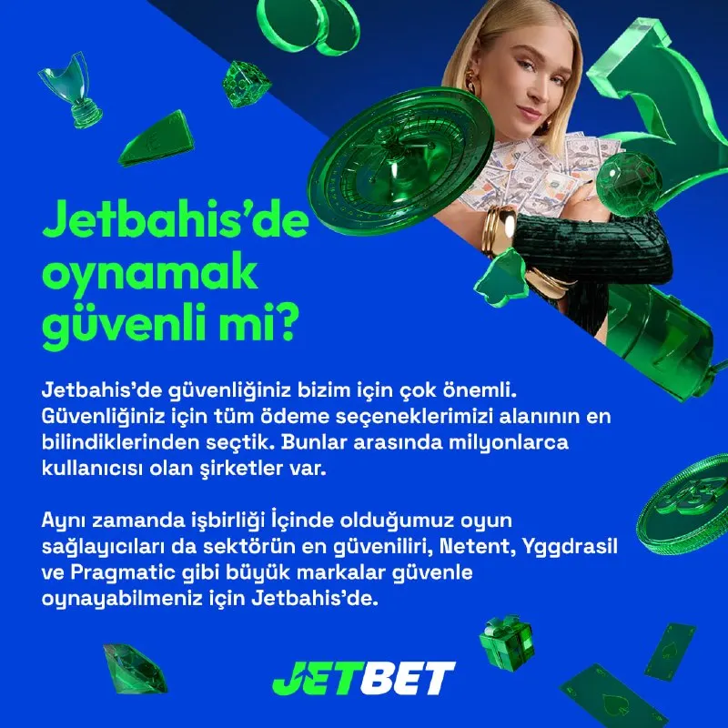 Jetbet Telegram: 🔒 Jetbet'te oynamak güvenli! Kripto dahil en bilindik ödeme yöntemleri, Netent…