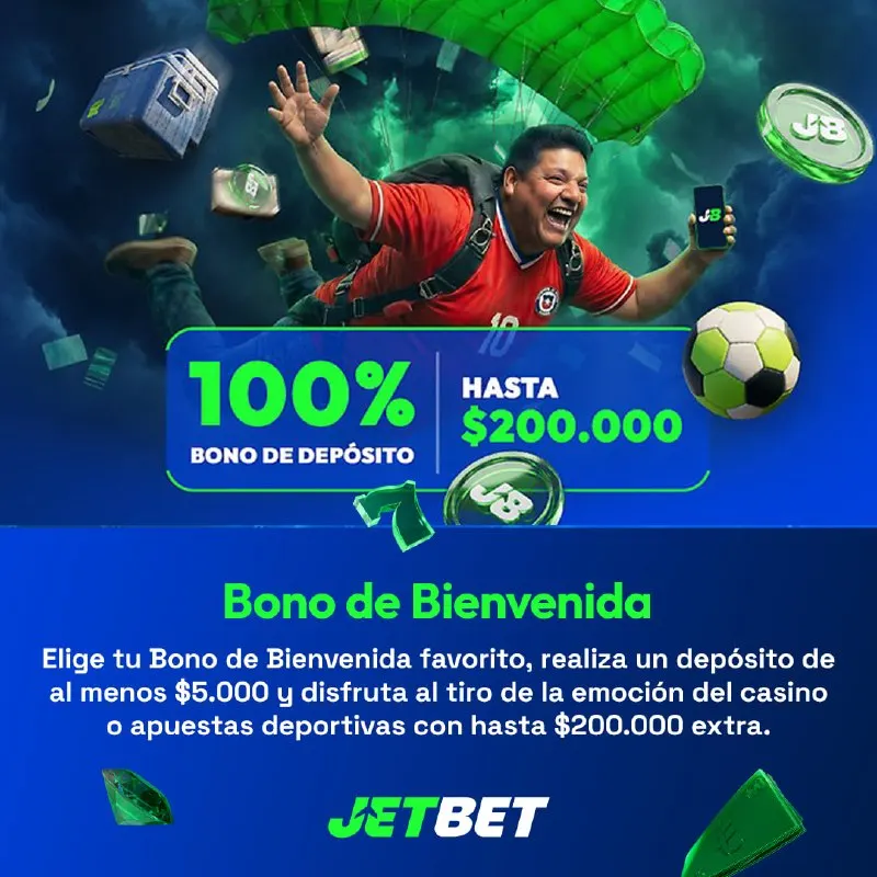 Jetbet Telegram: 🎁 ¡Bono de Bienvenida en Jetbet! Elige tu favorito, deposita $5.000 y disfruta…