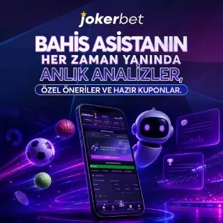 Jokerbet Telegram: 🧠😉😉😉😉 🤖 🤖BAHİS ARKADAŞI (BETTING MATE) – YAPAY ZEKA DESTEKLİ BAHİS ASİSTANI…