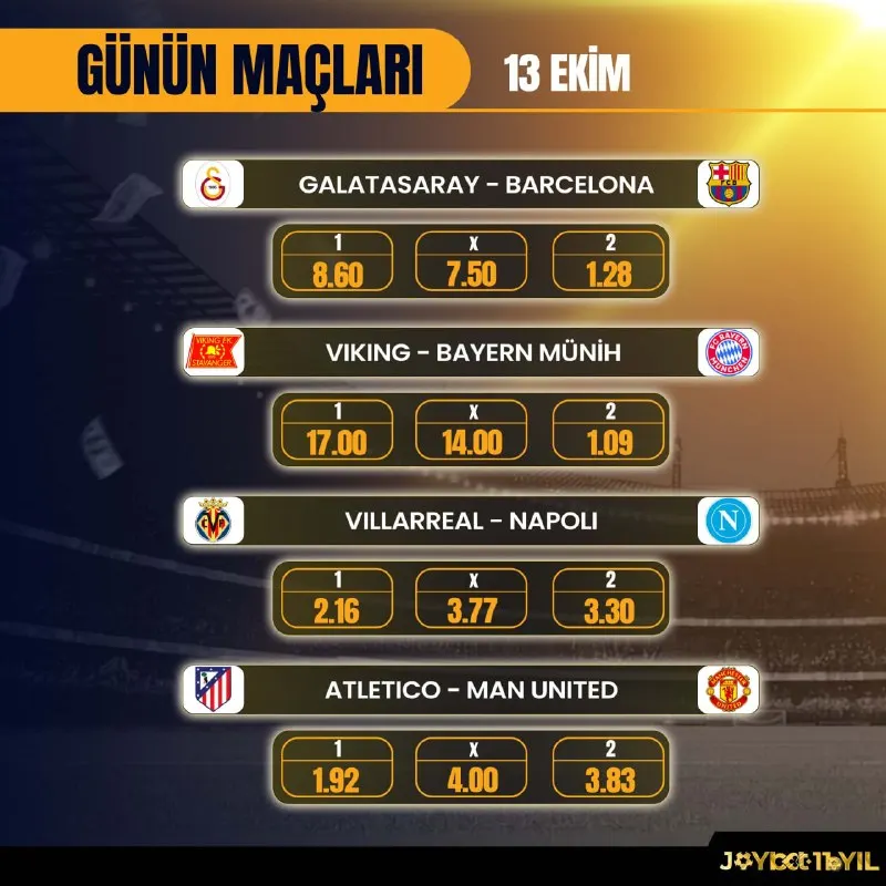 Joybet Telegram: 🤩🤩🤩🤩🤩🤩 ⚽️ GÜNÜN MAÇLARI JOYBET'TE! 🔼 Artırılmış oranlar! ⚡️ Her gün hazır…