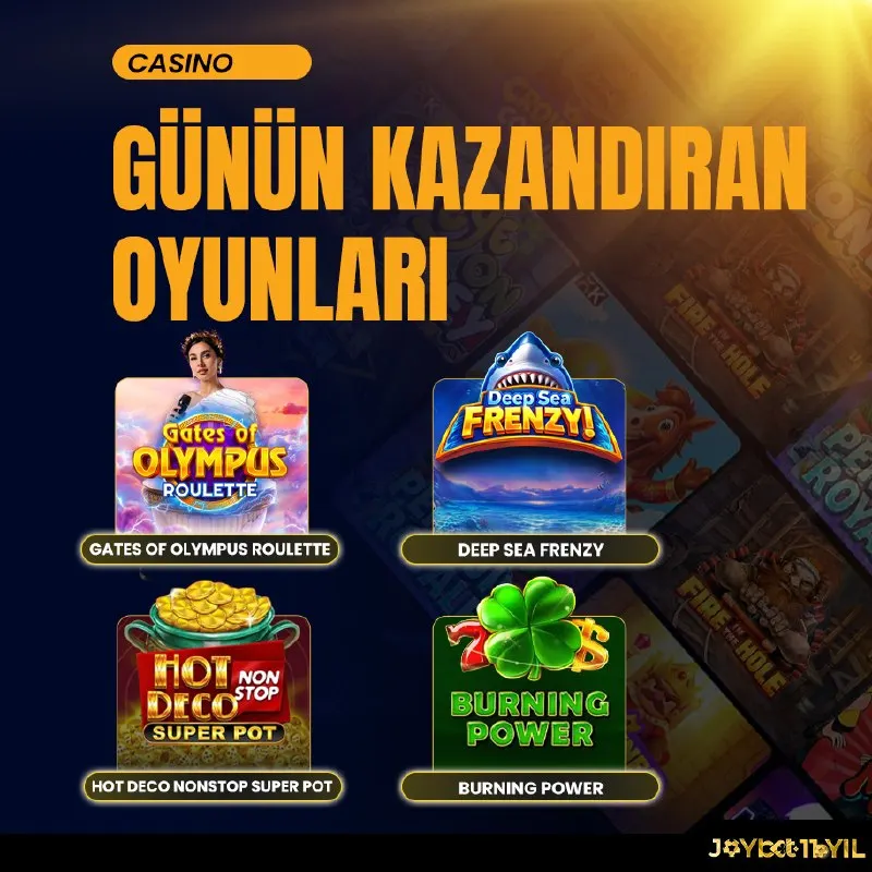 Joybet Telegram: Günün kazandıran oyunları Joybet'te! 🎰 ⚡️ Gates of Olympus Roulette 🦈 Deep Sea…