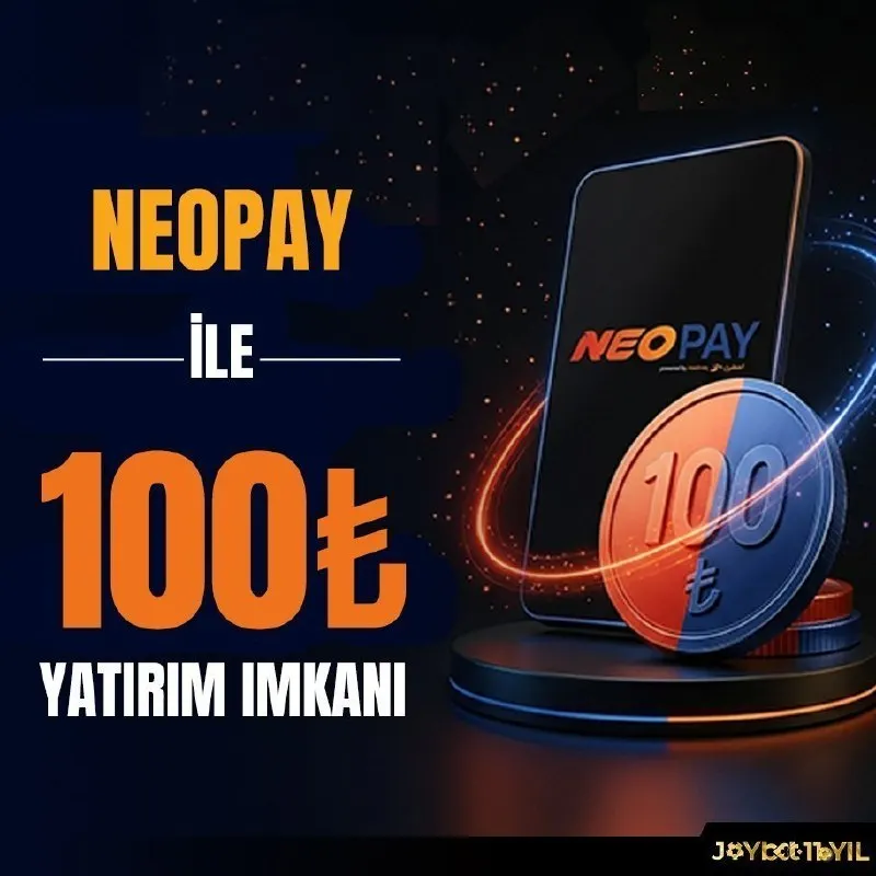 Joybet Telegram: 🏦 MİNİMUM YATIRIM 100 TL! 💰 Joybet'te NeoPay ile minimum 100 TL yatırım fırsatı…