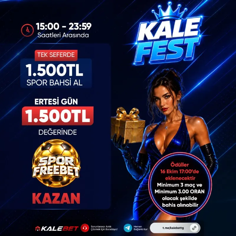 Kalebet Telegram: 🔤🔤🔤🔤 🔤🔤🔤🔤 ✅ 15.00 - 23:59 saatleri arasında, Tek seferde 1.500₺ Spor Bahsi al…