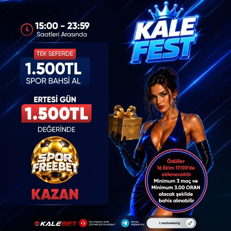 Kalebet Telegram: 🔤🔤🔤 2️⃣ 🔤🔤🔤🔤 ✅ 15.00 - 23:59 saatleri arasında, Tek seferde 1.500₺ Spor Bahsi…