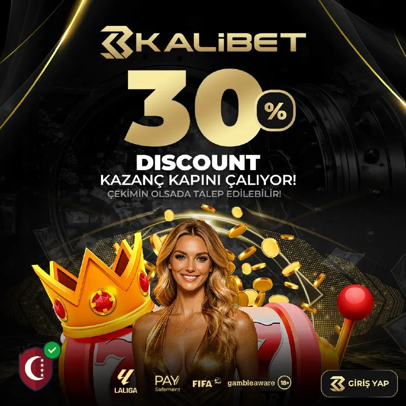 Kalibet Telegram: 🎯 ÇEKİM İŞLEMİN OLSA BİLE %30 CASINO DISCOUNT FIRSATI KALİBET'DE! 🔥 💸 Gün…