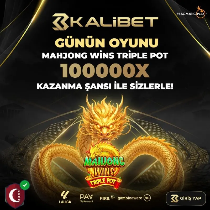 Kalibet Telegram: 🎰 KALİBET'TE GECENİN KAZANDIRAN OYUNU: Mahjong Wins Triple Pot! 🐉 💰 Uzak…