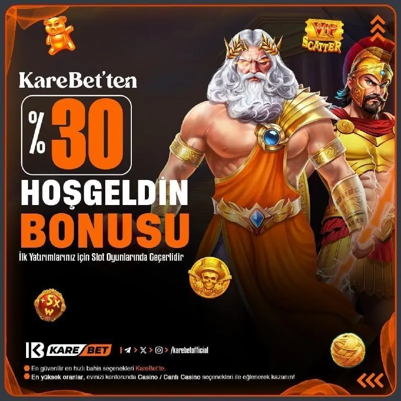 Karebet Telegram: %30 HOŞGELDİN İLK YATIRIM BONUSU İLE 10.000 TL NAKİT 🔴 Promosyon kapsamında…