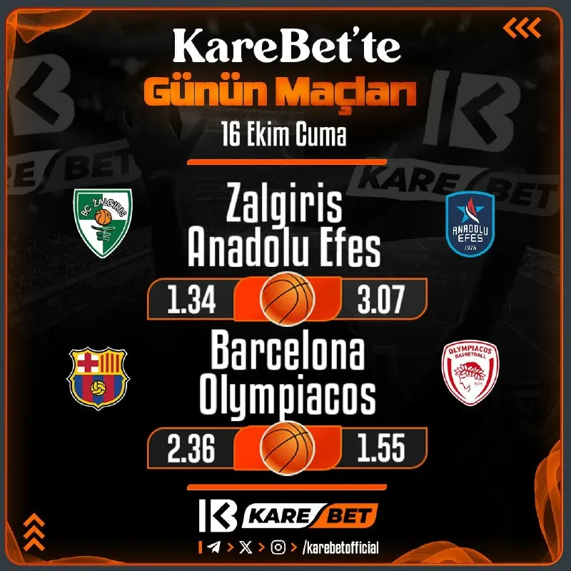 Karebet Telegram: GÜNÜN MAÇI ⚽️ Spor Bahislerinde Yüksek Oranlar! ⚽️ Sınırsız Kazanç Sınırsız…