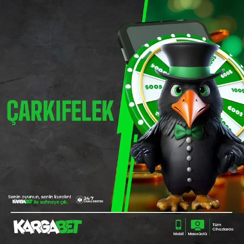Kargabet Telegram: 💚 Kargabet Çarkıfelek'te 🎊 😏 Çarkı çevir, birbirinden değerli ödülleri anında…
