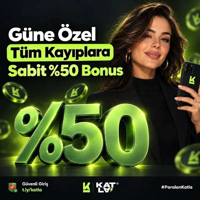 Katla Telegram: 💲 GÜNE ÖZEL %50 KAYIP BONUSU 💰 TÜM KAYIPLARA SABİT %50 KAYIP BONUSU KATLA’DA! 🎁…