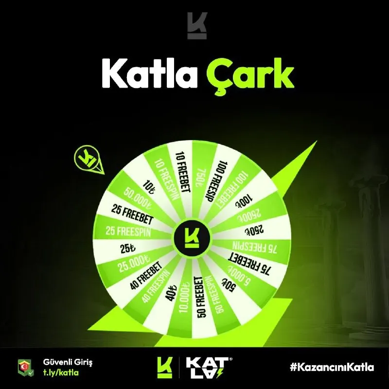 Katla Telegram: 😃🔠 KATLA ÇARK BAŞLADI! Minimum 250 TL yatırım yap, çarkı çevir, ödülü kap! 🎁…