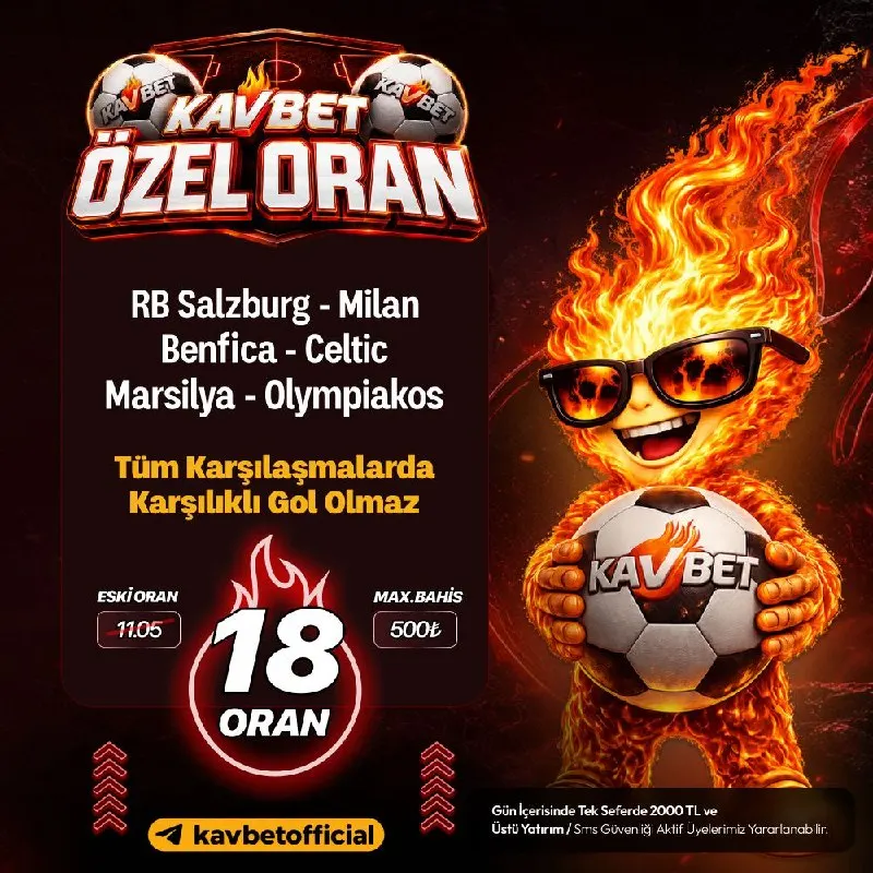Kavbet Telegram: 🥰Kavito ile Özel Oran Zamanı❗️ 💰 18 Oran - Max 500₺ ⭐️Özel oranlara gitmek için…