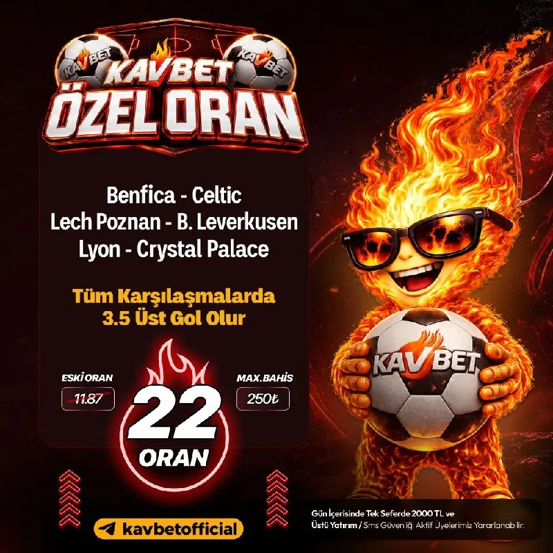 Kavbet Telegram: 🥰Kavito ile Özel Oran Zamanı❗️ 💰 22 Oran - Max 250₺ ⭐️Özel oranlara gitmek için…