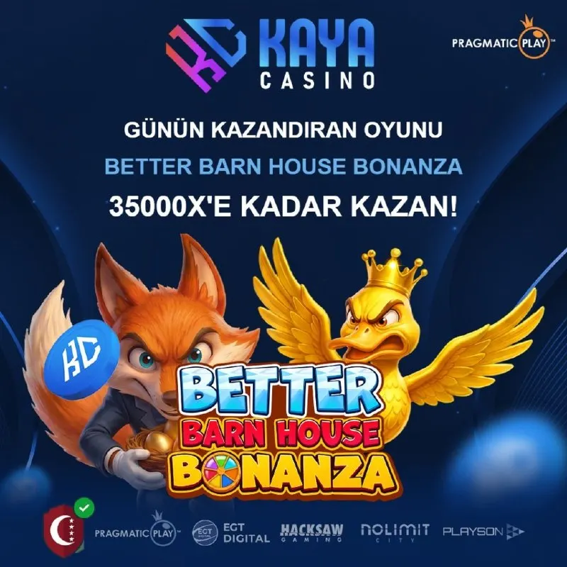 Kaya Casino Telegram: 👑 KAYA CASINO'DA GÜNÜN EN ÇOK KAZANDIRAN OYUNU: BETTER BARN HOUSE BONANZA 🐮🌾 🚀…