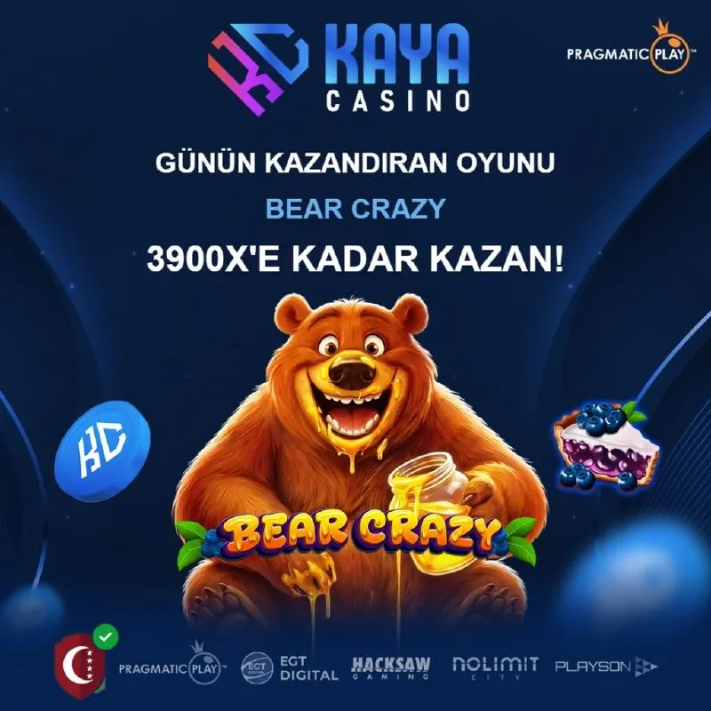 Kaya Casino Telegram: 🎰 KAYA CASINO'DA GÜNÜN KAZANDIRAN OYUNU: Bear Crazy! 💰 Bal dolu eğlencesi ve…