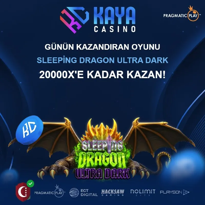 Kaya Casino Telegram: 🔥 KAYA CASINO'DA GÜNÜN EN ÇOK KAZANDIRAN OYUNU: Sleeping Dragon Ultra Dark! 🎰 🎯…