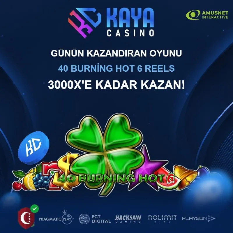 Kaya Casino Telegram: 👑 KAYA CASINO'DA GÜNÜN KAZANDIRAN OYUNU: 40 BURNING HOT 🔥🍀 🚀 40 Burning Hot'ta…