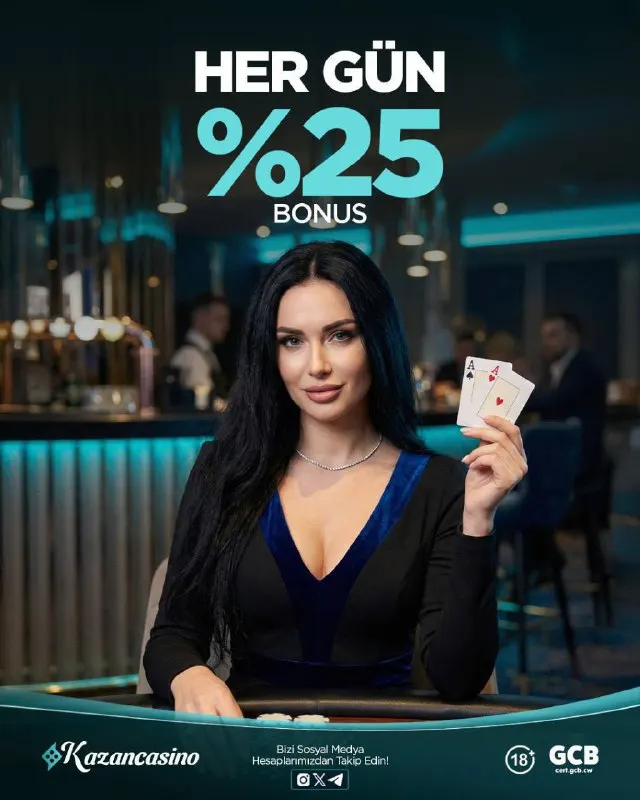 Kazan Casino Telegram: 🎁 KazanCasino'da Her gün %25 Bonus! ✅ Her gün, minimum 100 ₺ yatırım yapan…