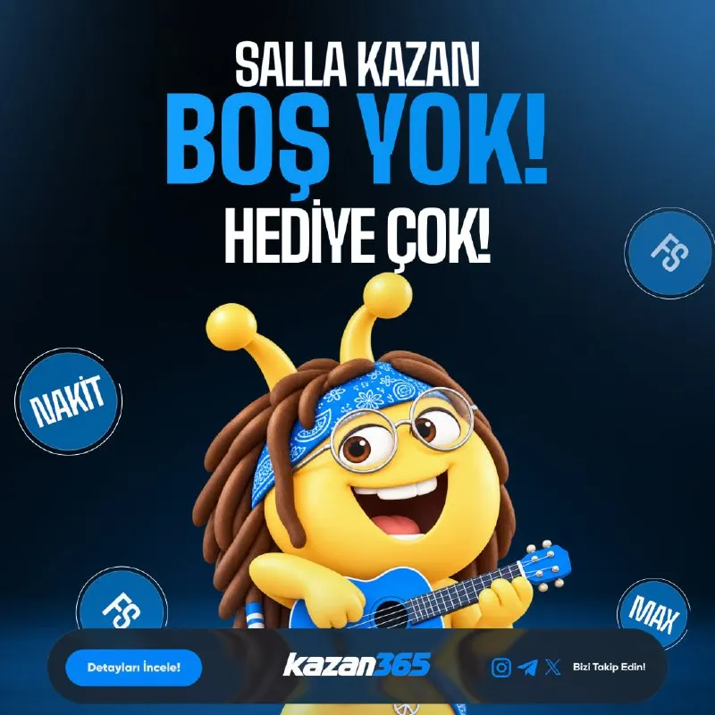 Kazan365 Telegram: 📱SALLA, KAZAN, ÖDÜLÜ KAP! 🎁 🍀 Şansını salla, sürpriz hediyeleri yakala! 🔥 Her…