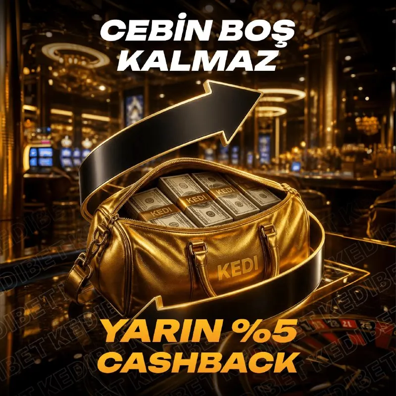 Kedibet Telegram: ⏰CASHBACK’E SON 24 SAAT: PAZARTESİ NAKİT DÖNÜŞÜNE HAZIRLAN! ⚡️😎 Harcadığın her…