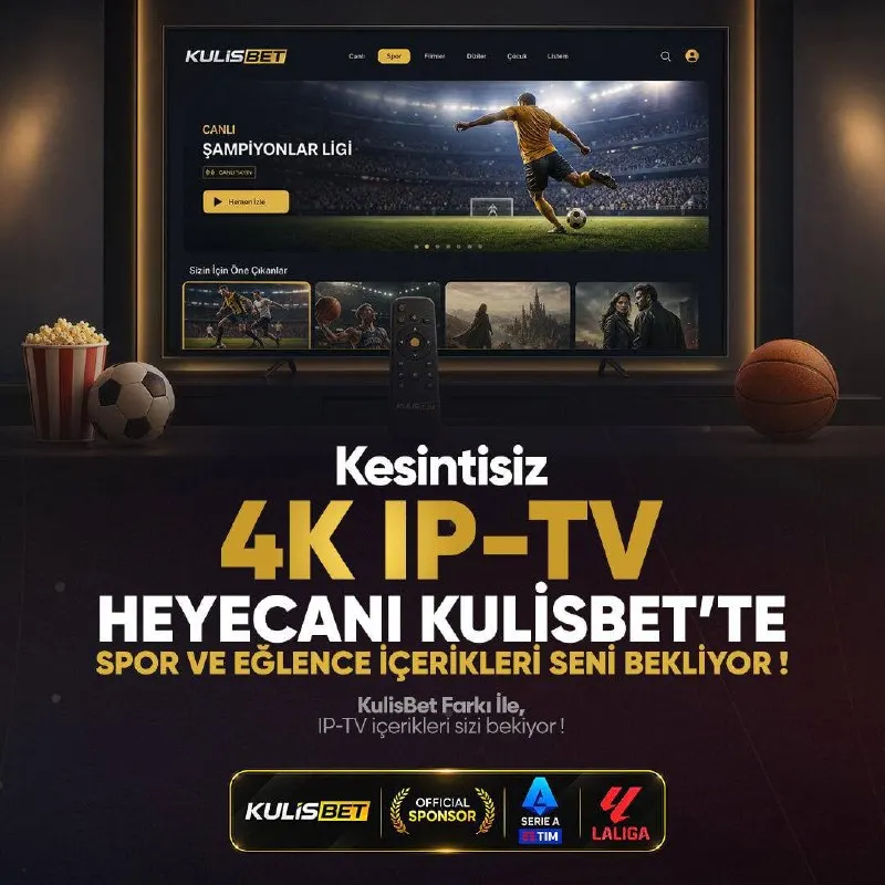 Kulisbet Telegram: 🎥HEYECANIN YENİ EKRANI: KULİSBET IPTV! 📺 Maçın heyecanı, filmlerin büyüsü…