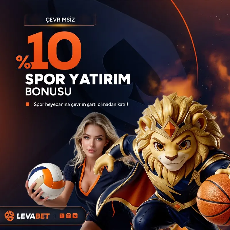 Levabet Telegram: ⚽️ SPOR HEYECANINA 🔤1️⃣0️⃣ 🔤🔤🔤🔤🔤 DESTEĞİ! 🏀 🦁 LEVABET’te %10 ÇEVRİMSİZ SPOR…