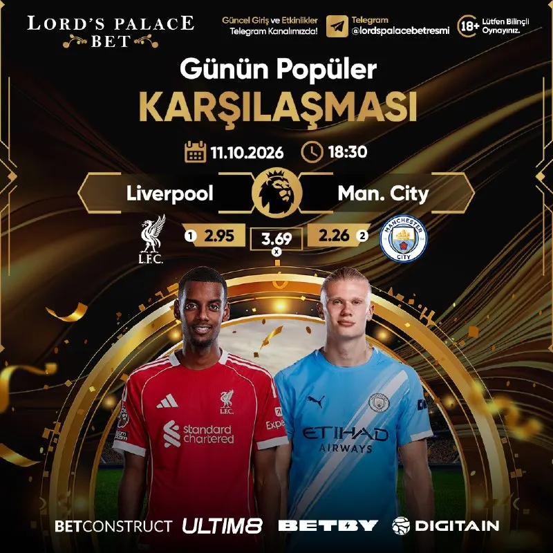 Lordspalacebet Telegram: ⚽4 farklı spor sağlayıcısı. 💰Yüksek oranlar, sürekli bahis. 🎁Görev ve Yatırım…