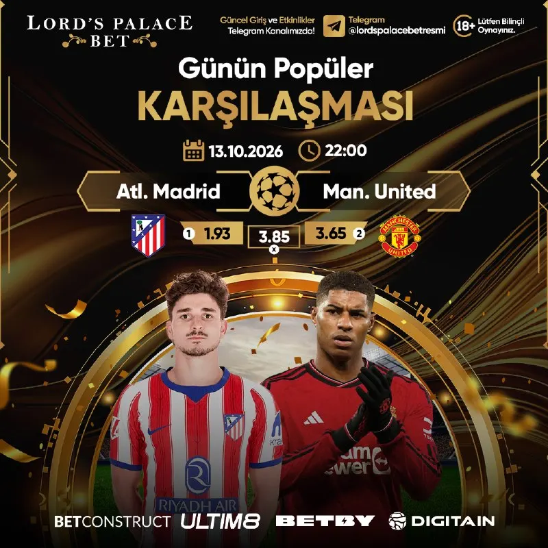 Lordspalacebet Telegram: ⚽4 farklı spor sağlayıcısı. 💰Yüksek oranlar, sürekli bahis. 🎁Görev ve Yatırım…